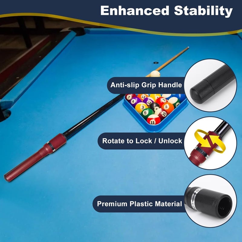 TRTYEF Pool Cue Extension, Billiards Accessories Cue Butt End Extension Extreme Extender Lengthener Equipment for 9 Balls Athlete Professional Enthusiast Lovers - Image 3